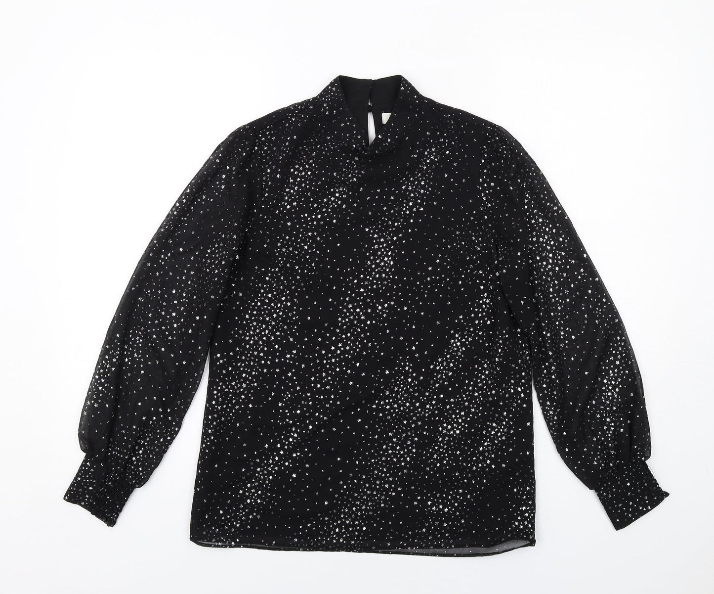 Womens UK Size 6 Oasis Black Basic Blouse
