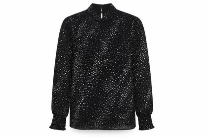 Womens UK Size 6 Oasis Black Basic Blouse