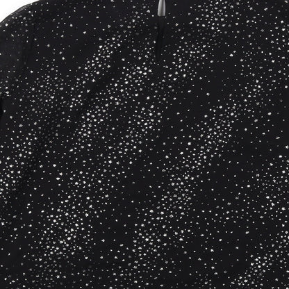 Womens UK Size 6 Oasis Black Basic Blouse