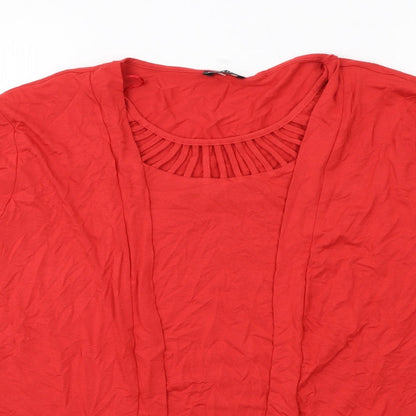 Womens UK Size 20 Jenny Lloyd Red Basic Blouse