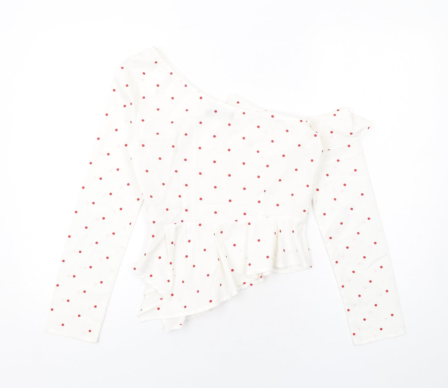 Womens UK Size 8 Nasty Gal White Basic Blouse