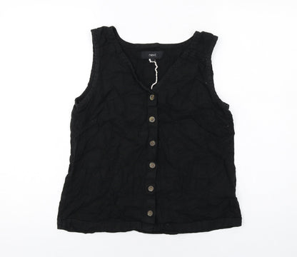 Womens UK Size 8 NEXT Black Basic Tank
