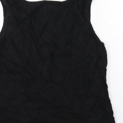 Womens UK Size 8 NEXT Black Basic Tank