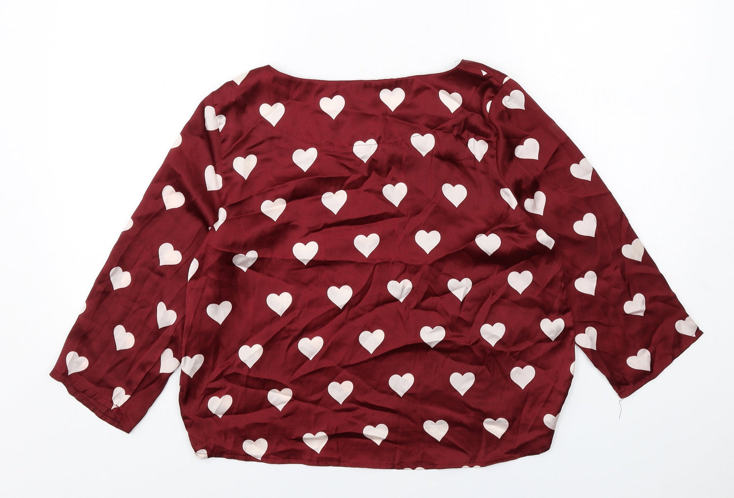 Womens UK Size S Vera & Lucy Red Basic Blouse