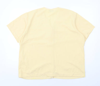 Womens UK Size XL Isabelle Yellow Cardigan Jumper