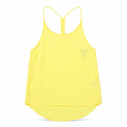 Womens UK Size 6 H&M Yellow Basic Tank