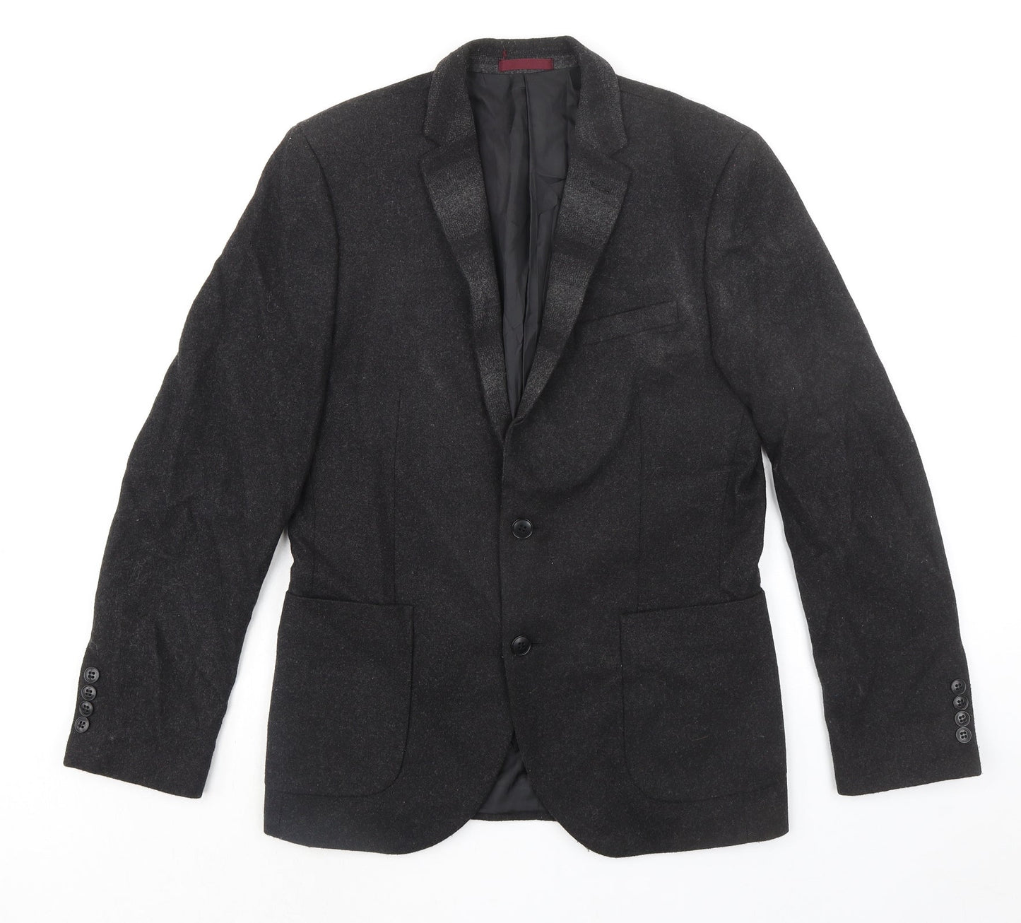 Mens UK Size 38 MOSS LONDON Regular Black Suit Jacket