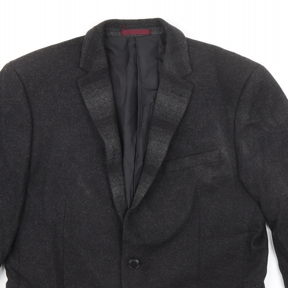 Mens UK Size 38 MOSS LONDON Regular Black Suit Jacket