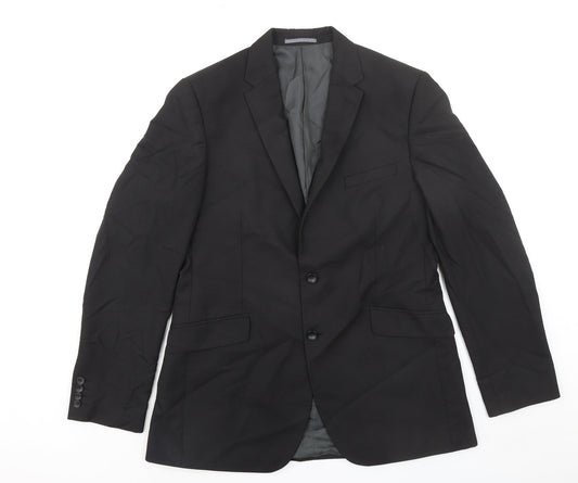 Mens UK Size 42 Marks and Spencer Big & Tall Black Suit Jacket