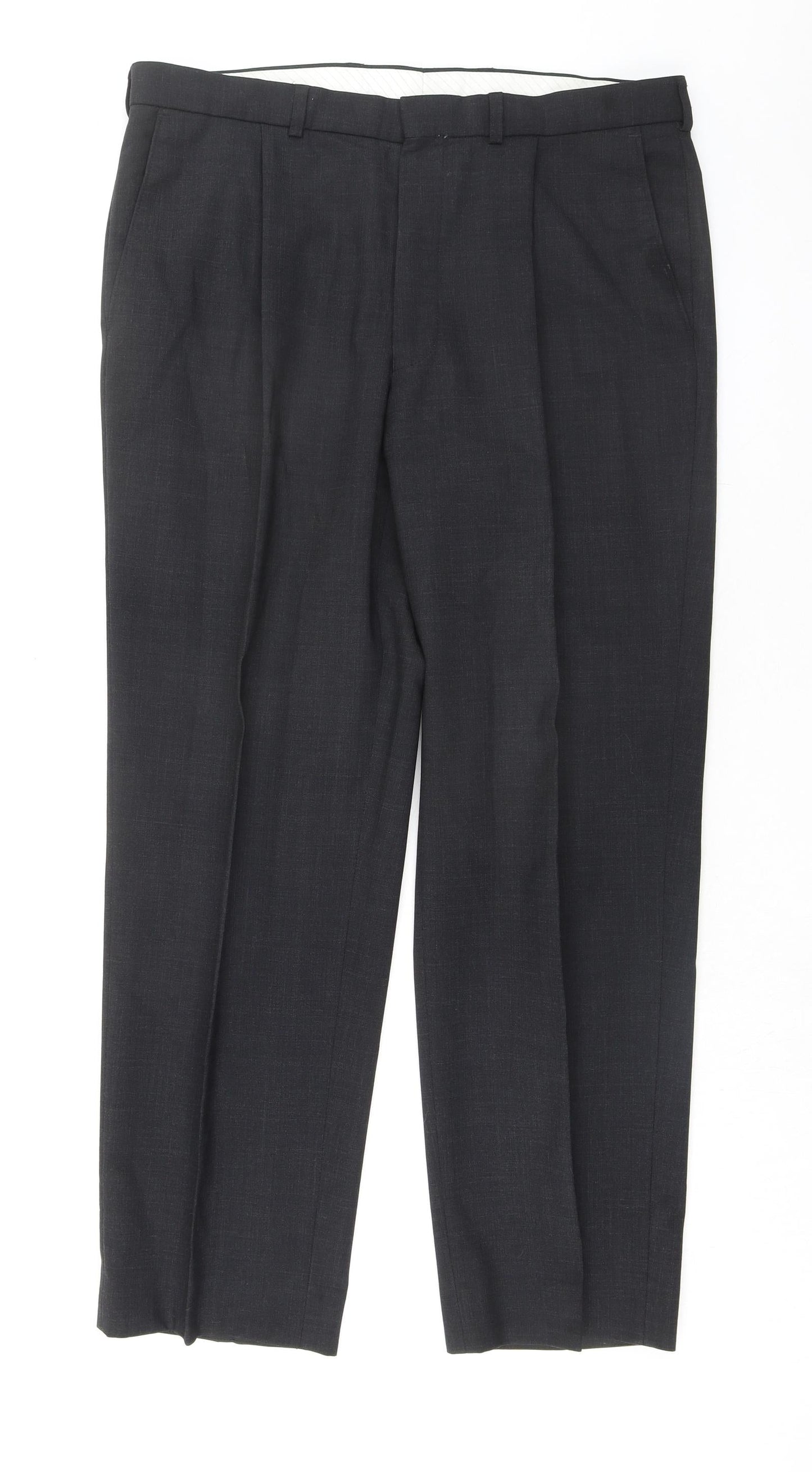 Mens UK Size 34 Marks and Spencer Regular Grey Suit 2 Piece