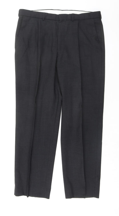 Mens UK Size 34 Marks and Spencer Regular Grey Suit 2 Piece