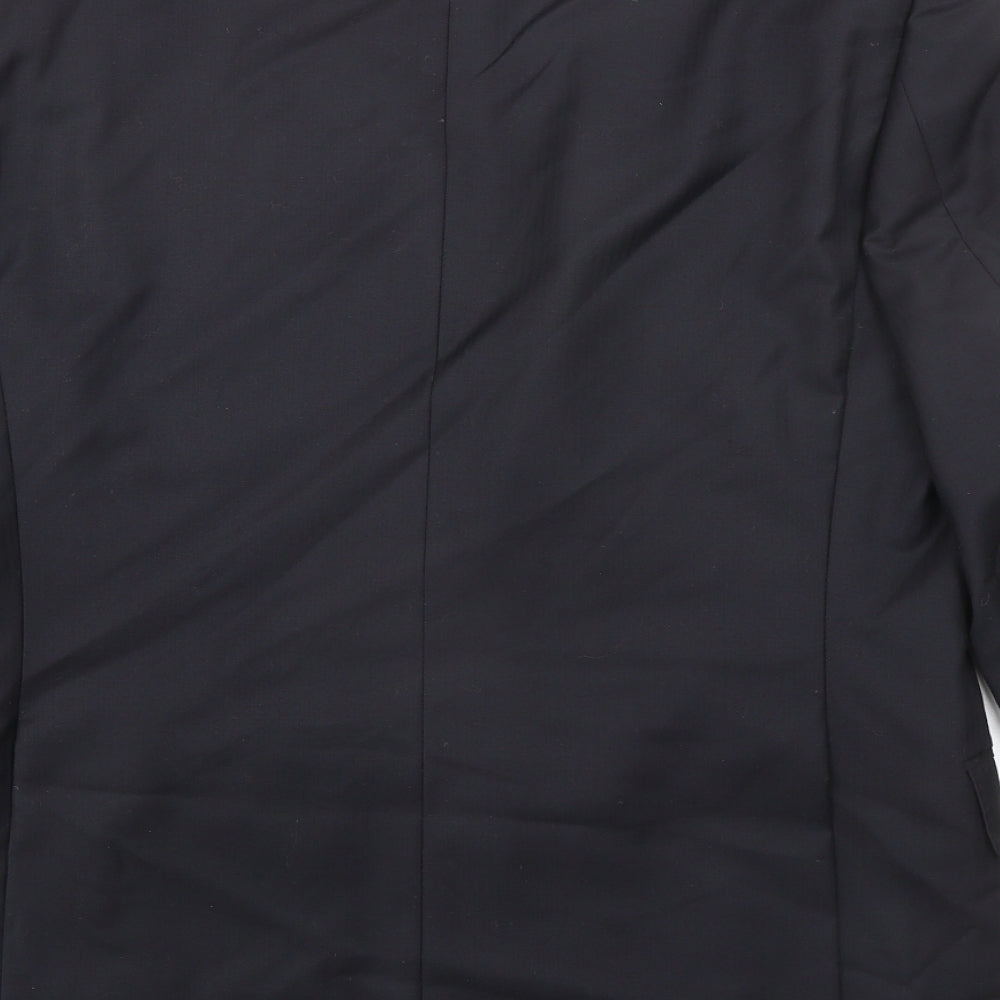 Autograph Mens Black Wool Jacket Suit Jacket Size 38 Regular