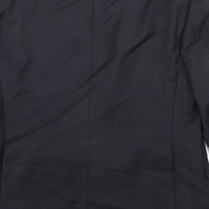 Autograph Mens Black Wool Jacket Suit Jacket Size 38 Regular