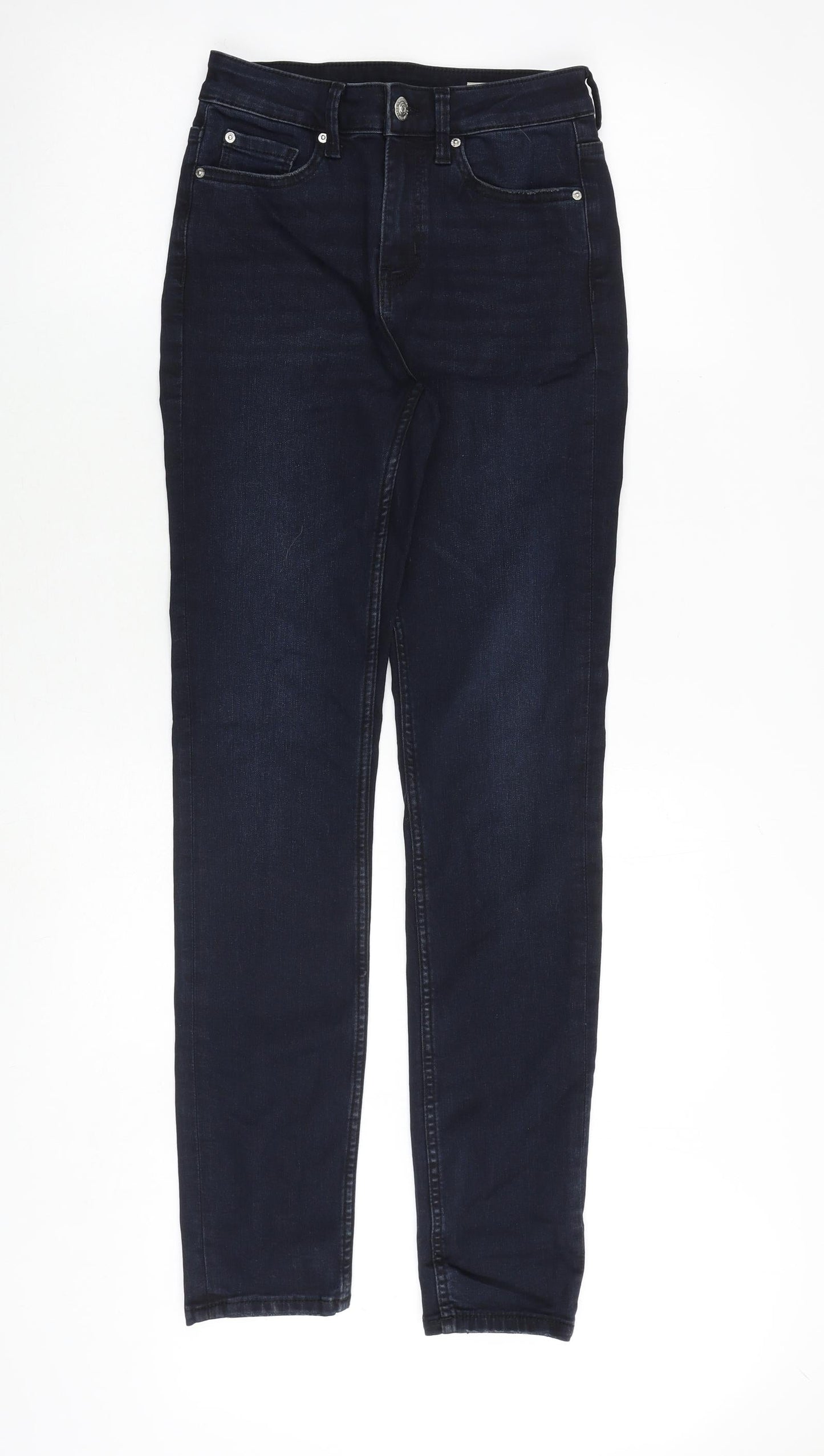 Womens UK Size 8 Marks and Spencer Regular Fit Skinny Blue Jeans