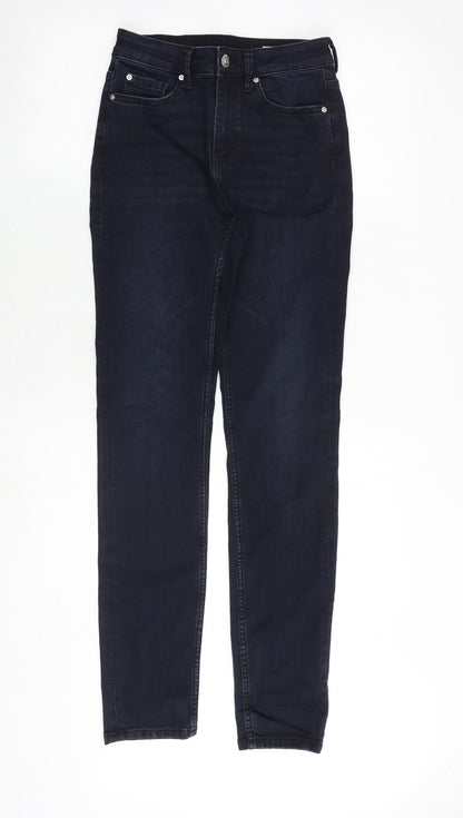 Womens UK Size 8 Marks and Spencer Regular Fit Skinny Blue Jeans