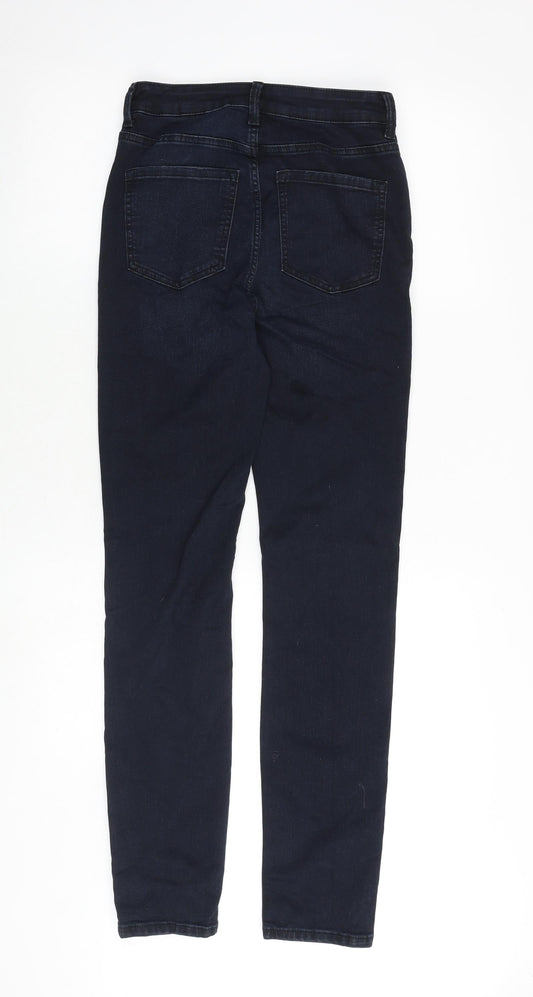 Womens UK Size 8 Marks and Spencer Regular Fit Skinny Blue Jeans