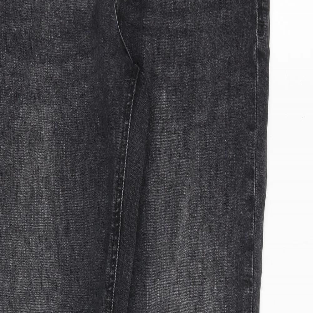 Mens UK Size 30 in River Island Regular Fit Skinny Grey Jeans