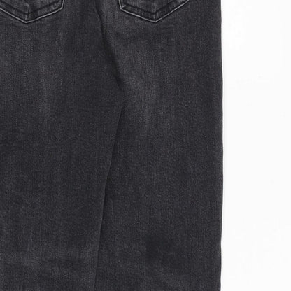 Mens UK Size 30 in River Island Regular Fit Skinny Grey Jeans