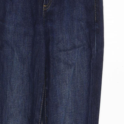 Gap Womens Blue Cotton Skinny Jeans Size 26 in Relaxed Zip