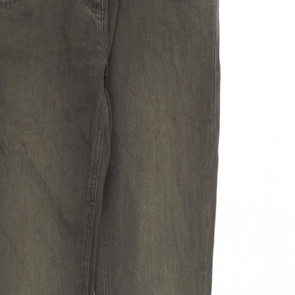 NEXT Womens Green Cotton Skinny Jeans Size 8 Regular Zip