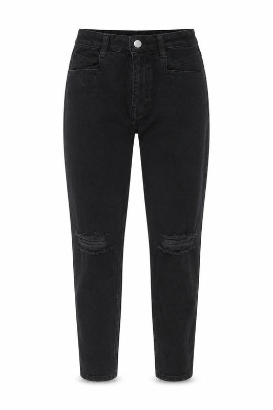 Womens UK Size 6 Dorothy Perkins Regular Fit Tapered Black Jeans