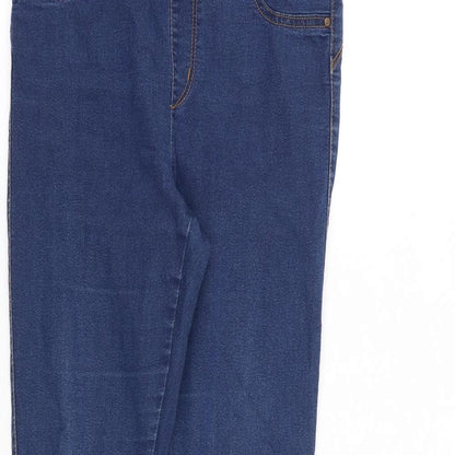 Denim & Co. Womens Blue Cotton Jegging Jeans Size 12 Regular