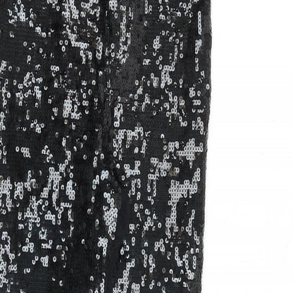 Topshop Womens Black Cotton Skinny Jeans Size 26 in L30 in Regular Zip