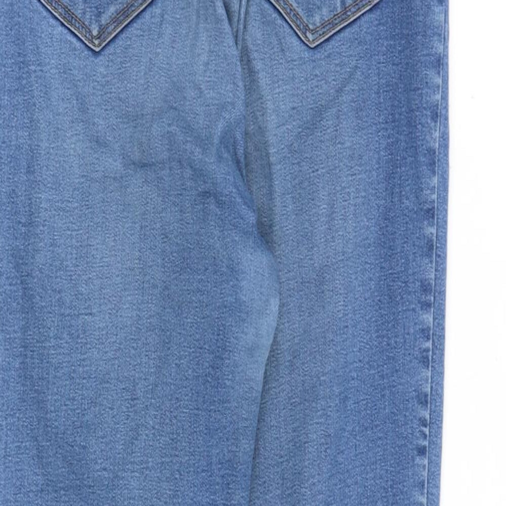 /Denim Womens Blue Cotton Skinny Jeans Size 12 Regular Zip