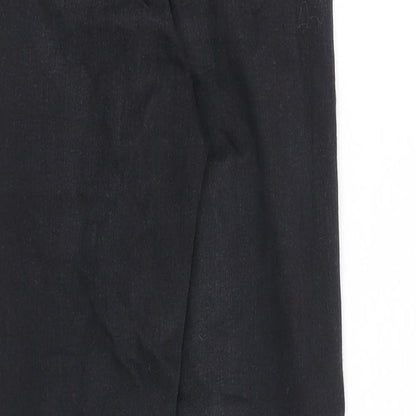 Topshop Womens Black Cotton Skinny Jeans Size 25 in Regular Zip