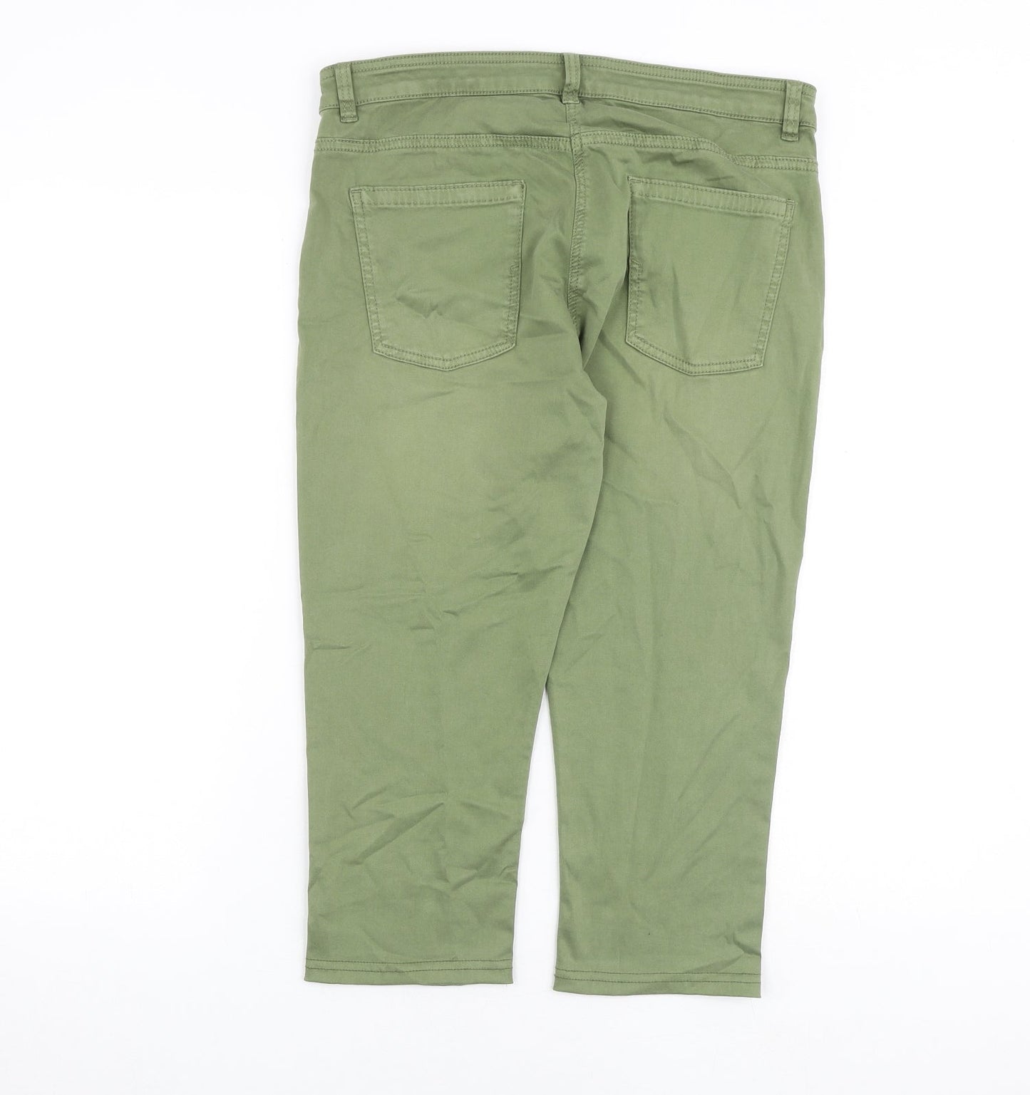 EDC Womens Green Cotton Skinny Jeans Size 12 Regular Zip