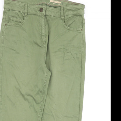 EDC Womens Green Cotton Skinny Jeans Size 12 Regular Zip