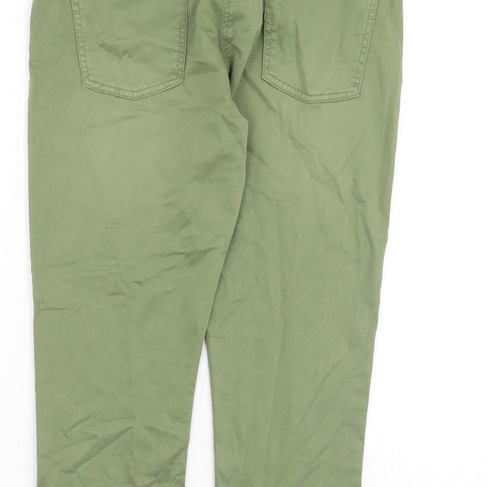 EDC Womens Green Cotton Skinny Jeans Size 12 Regular Zip
