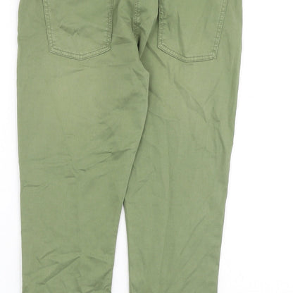 EDC Womens Green Cotton Skinny Jeans Size 12 Regular Zip