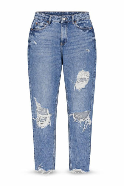 Womens UK Size 10 Denim & Co. Regular Fit Mom Blue Jeans