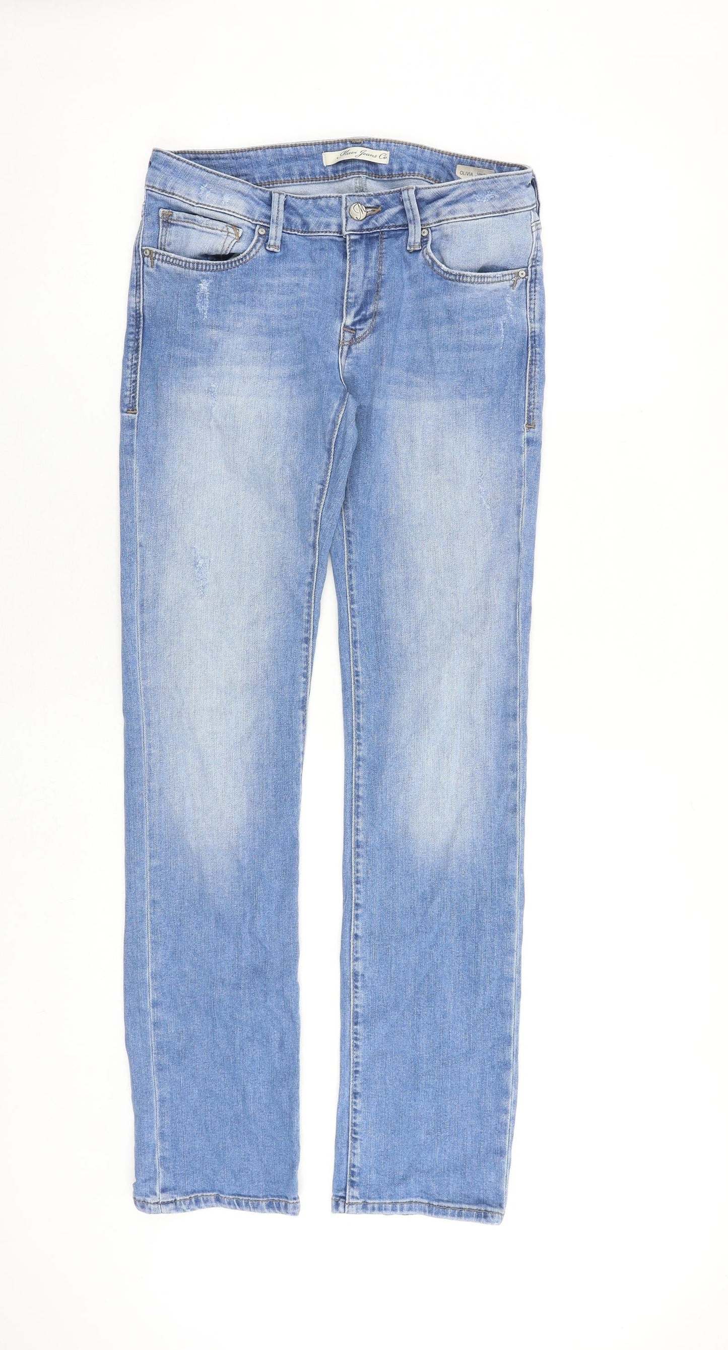 Womens UK Size 28 in Mavi Jeans Slim Fit Straight Blue Jeans