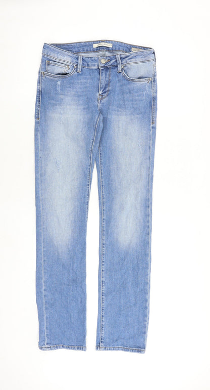 Womens UK Size 28 in Mavi Jeans Slim Fit Straight Blue Jeans