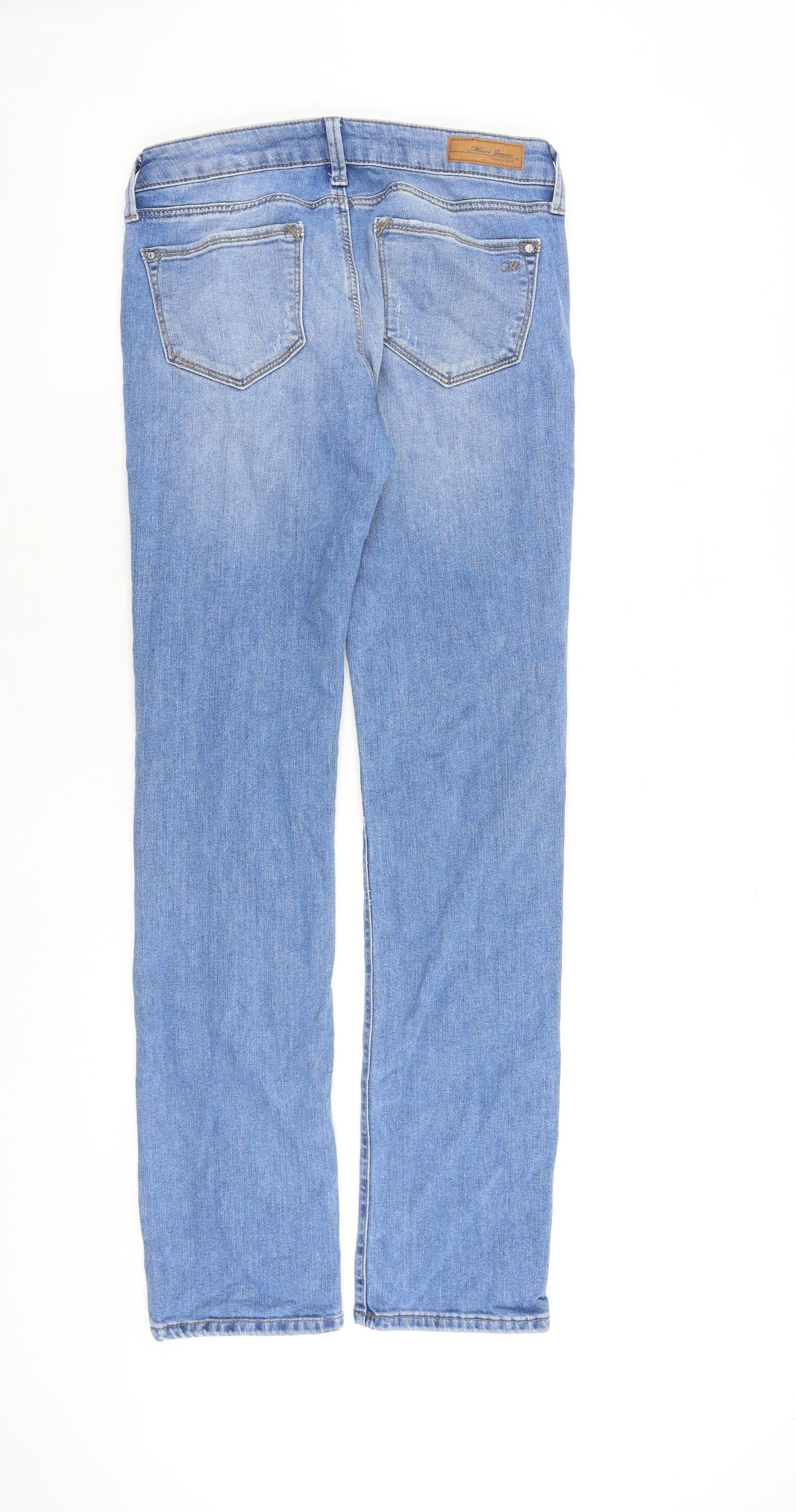 Womens UK Size 28 in Mavi Jeans Slim Fit Straight Blue Jeans