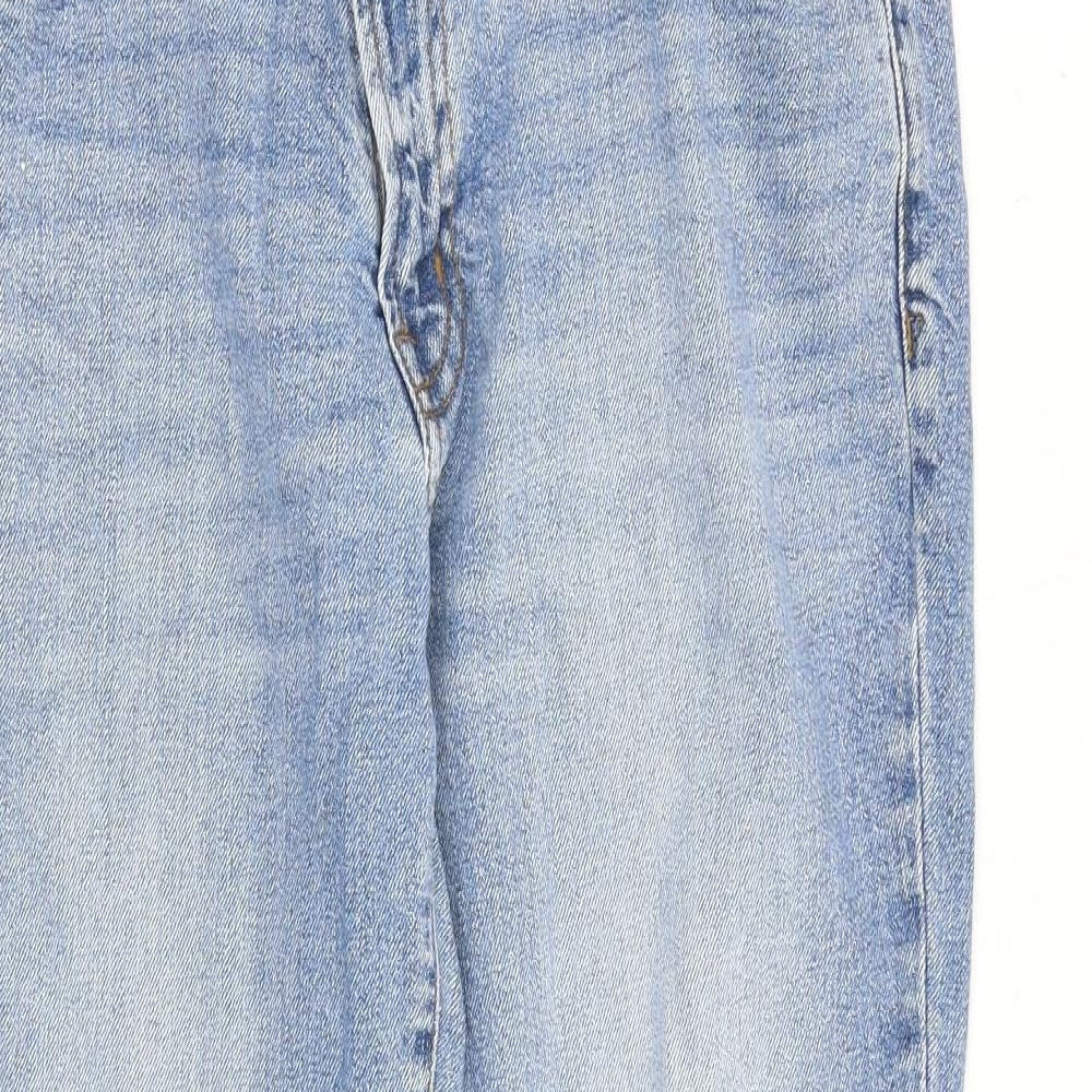 Gap Womens Blue Cotton Mom Jeans Size 34 in Regular Zip