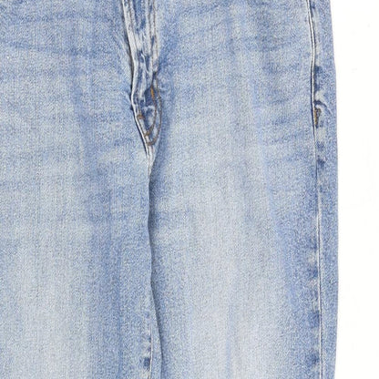 Gap Womens Blue Cotton Mom Jeans Size 34 in Regular Zip