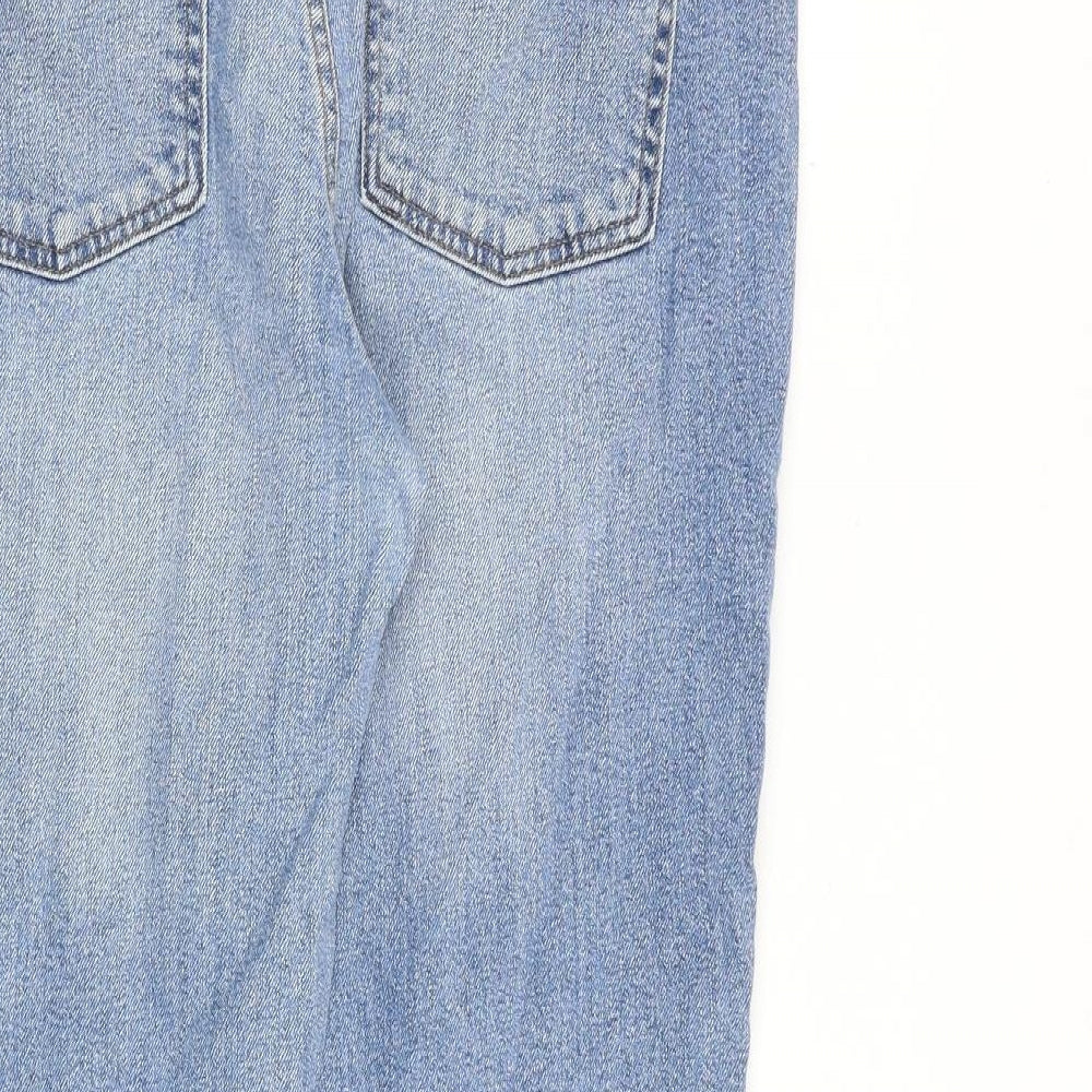 Gap Womens Blue Cotton Mom Jeans Size 34 in Regular Zip