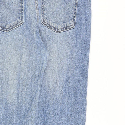 Gap Womens Blue Cotton Mom Jeans Size 34 in Regular Zip