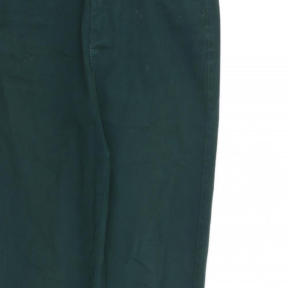 Denim & Co. Womens Green Cotton Skinny Jeans Size 8 L29 in Regular Zip