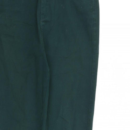 Denim & Co. Womens Green Cotton Skinny Jeans Size 8 L29 in Regular Zip