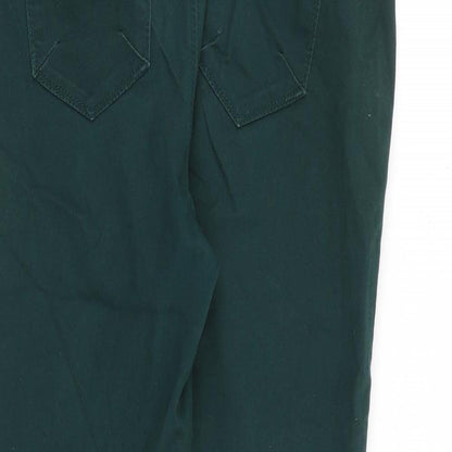 Denim & Co. Womens Green Cotton Skinny Jeans Size 8 L29 in Regular Zip