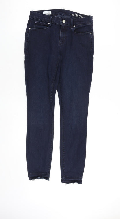Gap Womens Blue Cotton Jegging Jeans Size 26 in L28 in Regular Zip