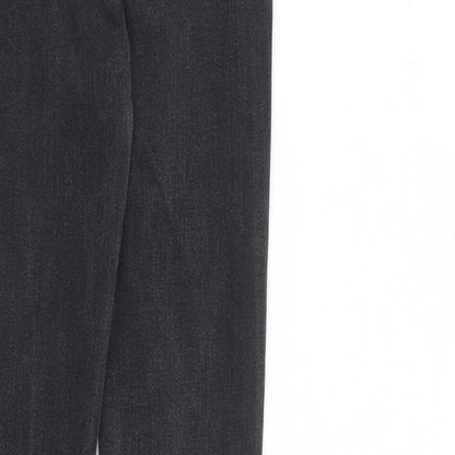 Levis Womens Grey Cotton Skinny Jeans Size 24 in L30 in Slim Zip