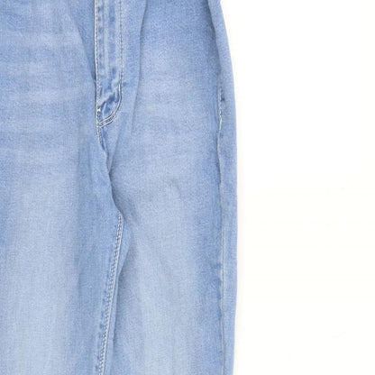 Dont think twice Womens Blue Cotton Flared Jeans Size 8 L30 in Regular Buckle