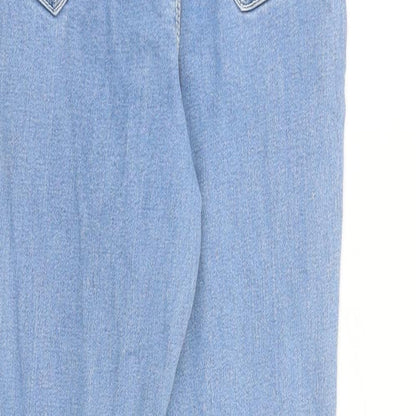 Dont think twice Womens Blue Cotton Flared Jeans Size 8 L30 in Regular Buckle