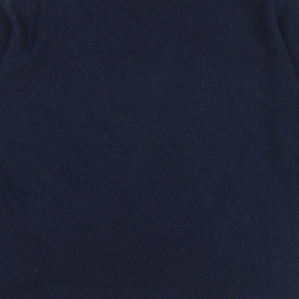 Womens UK Size 10 M&Co Blue Pullover Jumper