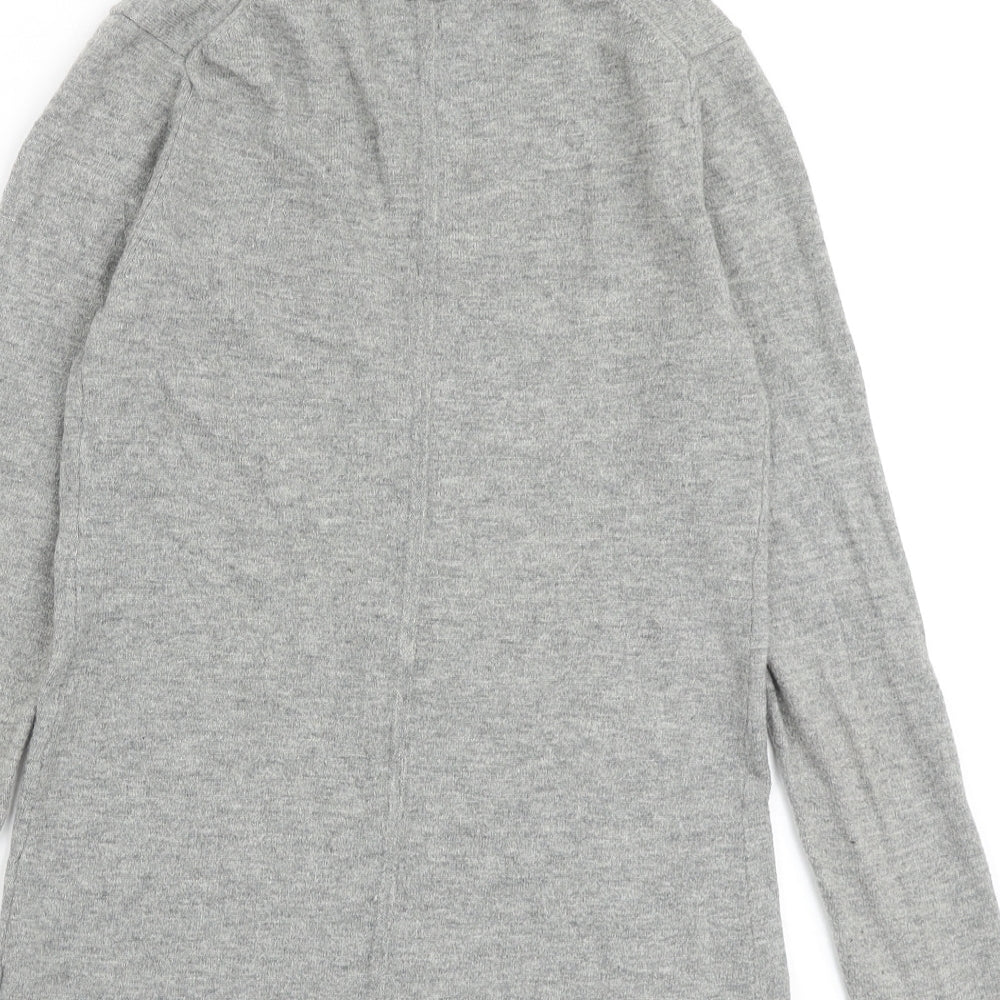 Gap Womens Grey V-Neck Nylon Cardigan Jumper Size XS